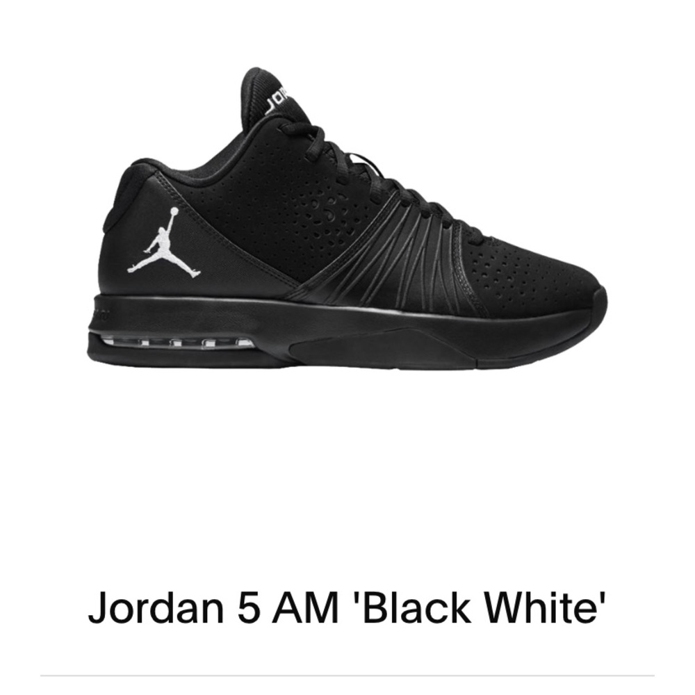Jordan 5 AM BG black and white size 6.5 youth